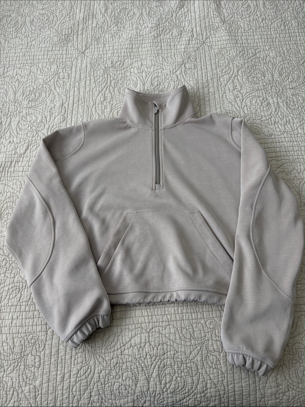 lululemon athletica Beige Quarter-Zip Pullover